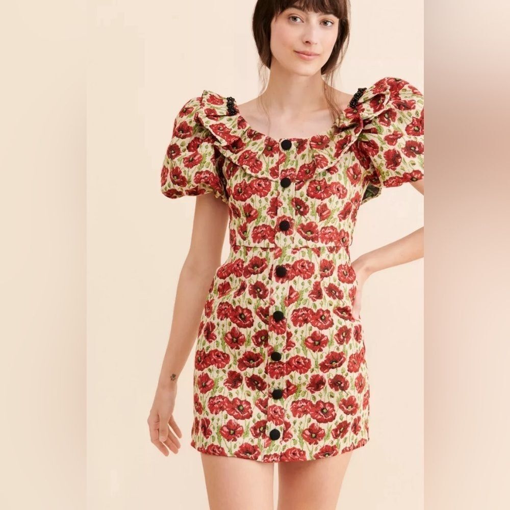 Sister Jane Shirley Poppy Tapestry Dress Size Medium